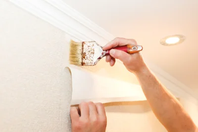 Pose de papier peint à Goutevernisse — revêtements muraux et toiles de verre